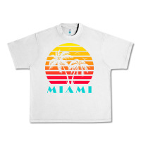 Lunar Rock miami 80s sunset Urban Heavy Tee - linhVisuals
