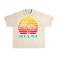 Sandshell miami 80s sunset Urban Heavy Tee - linhVisuals