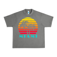 Tornado miami 80s sunset Urban Heavy Tee - linhVisuals