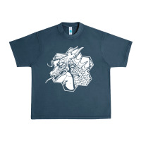 Midnight Navy the fantasy trip megahex dragon Urban Heavy Tee - linhVisuals