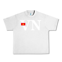 Lunar Rock Vietnam Flag and Country Initials Urban Heavy Tee - linhVisuals