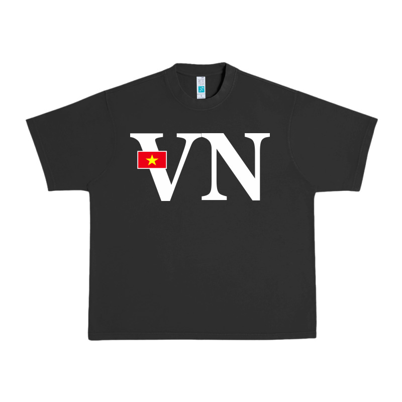 Vietnam Flag And Country Initials Urban Heavy Tee by linhVisuals | Teevron