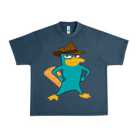 Midnight Navy phineas and ferb, agent p, perry the platypus Urban Heavy Tee - linhVisuals
