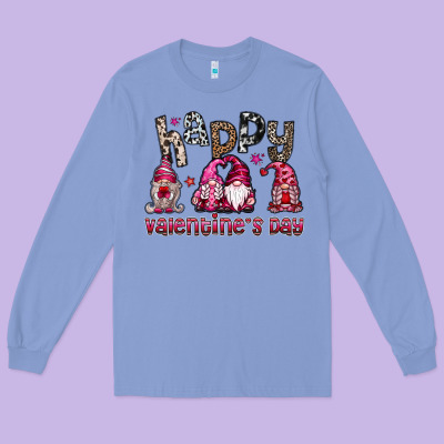 Happyvalentinesday Long Sleeve Tee Designed By Sublimationcraftshop