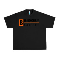 Black biggby coffee Urban Heavy Tee - linhVisuals