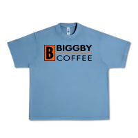 Pebble Blue biggby coffee Urban Heavy Tee - linhVisuals