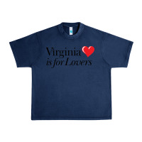 Navy Virginia Is For Lovers Urban Heavy Tee - linhVisuals