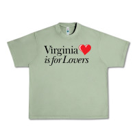 Oil Green Virginia Is For Lovers Urban Heavy Tee - linhVisuals