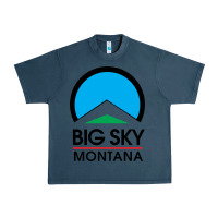 Midnight Navy Big Sky Montana Champion Urban Heavy Tee - linhVisuals