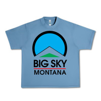 Pebble Blue Big Sky Montana Champion Urban Heavy Tee - linhVisuals