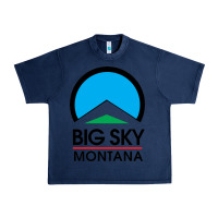 Navy Big Sky Montana Champion Urban Heavy Tee - linhVisuals