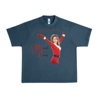 Midnight Navy Mariah Carey Merry Christmas vintage retro Urban Heavy Tee - linhVisuals