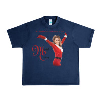 Navy Mariah Carey Merry Christmas vintage retro Urban Heavy Tee - linhVisuals