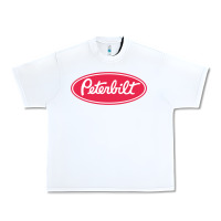 White Peterbilt Urban Heavy Tee - linhVisuals
