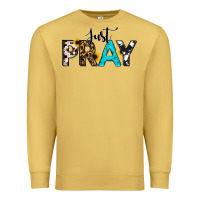 Antique Gold Just Pray Premium Sweatshirt - RanaPortraitStore