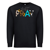 Black Just Pray Premium Sweatshirt - RanaPortraitStore