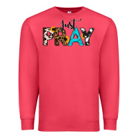 Cardinal Just Pray Premium Sweatshirt - RanaPortraitStore