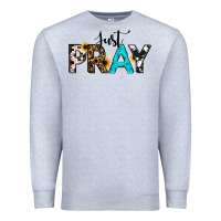 Heather Grey Just Pray Premium Sweatshirt - RanaPortraitStore