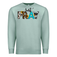 Seafoam Just Pray Premium Sweatshirt - RanaPortraitStore