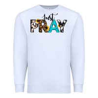 White Just Pray Premium Sweatshirt - RanaPortraitStore
