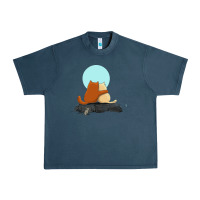 Midnight Navy two cats Urban Heavy Tee - linhVisuals