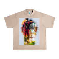French Oak messi and ronaldo Urban Heavy Tee - linhVisuals