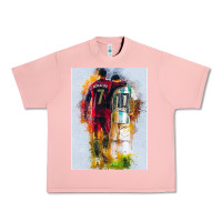 Salmon messi and ronaldo Urban Heavy Tee - linhVisuals