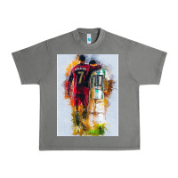 Tornado messi and ronaldo Urban Heavy Tee - linhVisuals