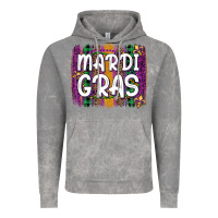 Cloud Rock mardi gras fleur de lis brush stroke Vintage Hoodie - Artiststas