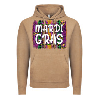Vintage Coffee mardi gras fleur de lis brush stroke Vintage Hoodie - Artiststas