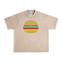 French Oak vintage burger print Urban Heavy Tee - linhVisuals