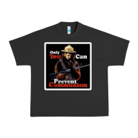 Pigment Black only you can prevent communism Urban Heavy Tee - linhVisuals