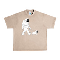 French Oak walking the dog astronaut Urban Heavy Tee - linhVisuals
