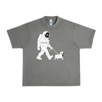 Walking The Dog Astronaut Urban Heavy Tee | Teevron