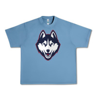 Pebble Blue wolf head tshirt Urban Heavy Tee - linhVisuals