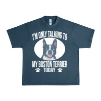 Midnight Navy boston terrier t  shirtfunny boston terrier dog gift i m only talking Urban Heavy Tee - linhVisuals