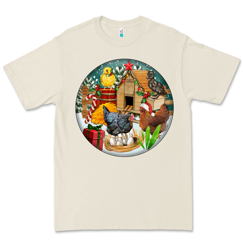 Christmas Coop Ornament Premium Tee by FaDigitalArtStudio | Teevron
