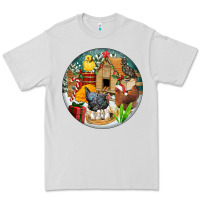 Dove Grey Christmas coop ornament Premium Tee - FaDigitalArtStudio