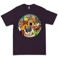 Plum Christmas coop ornament Premium Tee - FaDigitalArtStudio