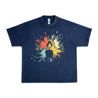 Navy candle t  shirt c a n d l e i n k s p l a s h t  shirt Urban Heavy Tee - linhVisuals