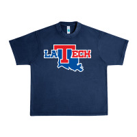 Navy louisiana tech bulldogs Urban Heavy Tee - linhVisuals