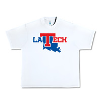 White louisiana tech bulldogs Urban Heavy Tee - linhVisuals