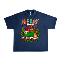 Navy merry christmas car Urban Heavy Tee - CowhideDigitalArt
