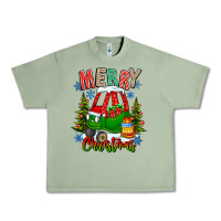 Oil Green merry christmas car Urban Heavy Tee - CowhideDigitalArt