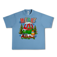 Pebble Blue merry christmas car Urban Heavy Tee - CowhideDigitalArt