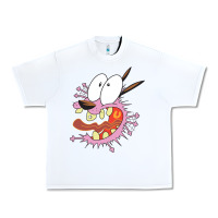 White courage the cowardly dog Urban Heavy Tee - linhVisuals