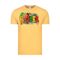Vintage Mustard barber Vintage Tee - CowhideDigitalArt
