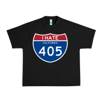Black los angeles california interstate 405 (i 405) sweatshirt Urban Heavy Tee - linhVisuals