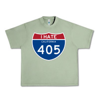 Oil Green los angeles california interstate 405 (i 405) sweatshirt Urban Heavy Tee - linhVisuals