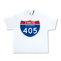 White los angeles california interstate 405 (i 405) sweatshirt Urban Heavy Tee - linhVisuals
